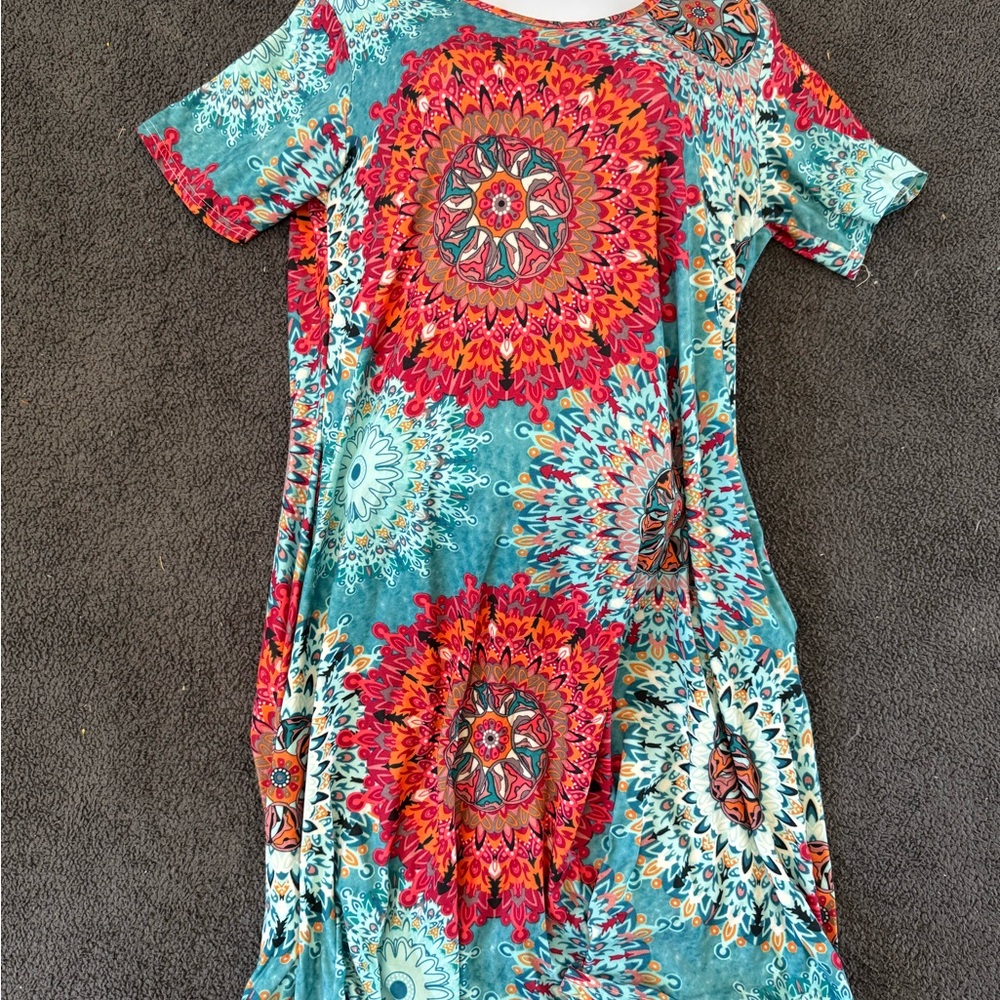 Colorful Mandala Print Dress